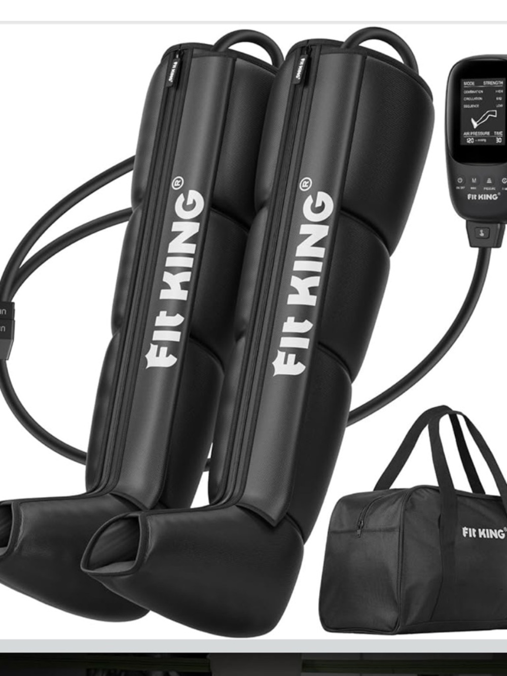 FIT KING FT-082A Recovery System Compression Massage Boots Size LARGE